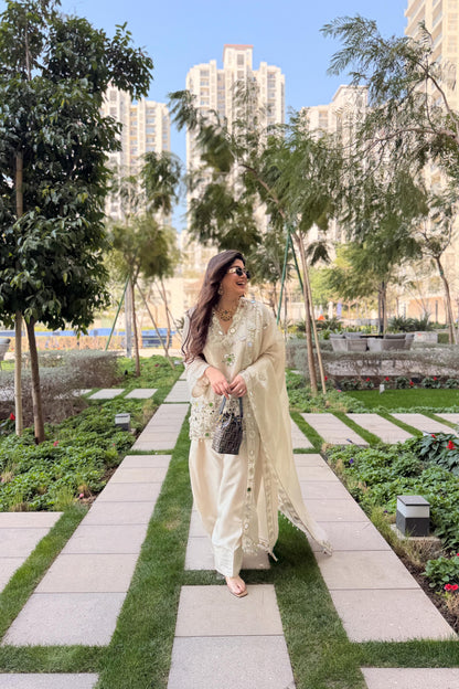 Ifrah Gotta and Mirror Detailing Suit Set