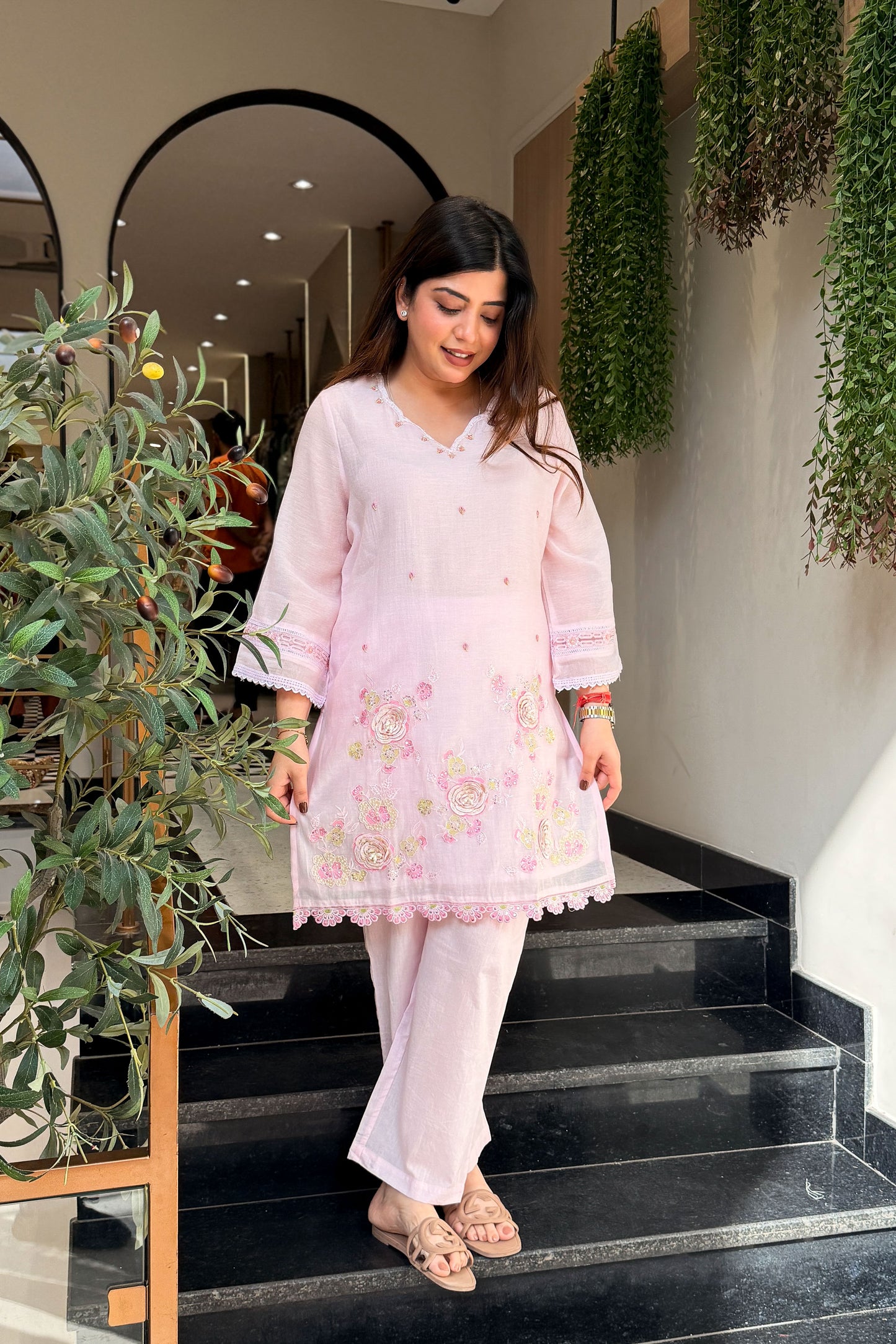 Kainaat Floral Embroidered Co ord Set