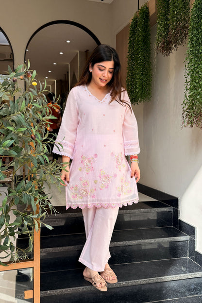 Kainaat Floral Embroidered Co ord Set
