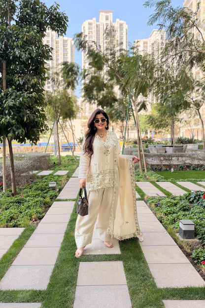 Ifrah Gotta and Mirror Detailing Suit Set