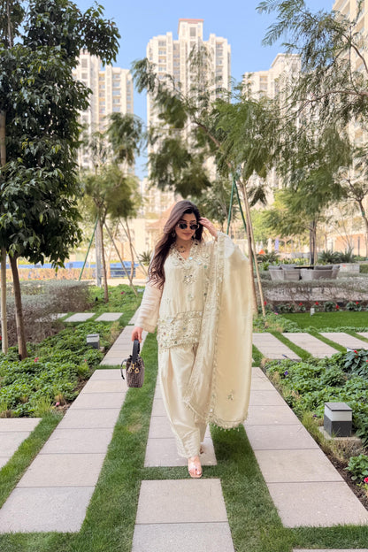 Ifrah Gotta and Mirror Detailing Suit Set