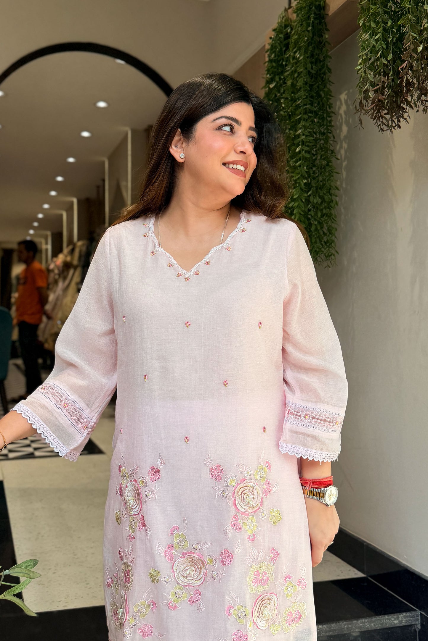 Kainaat Floral Embroidered Co ord Set