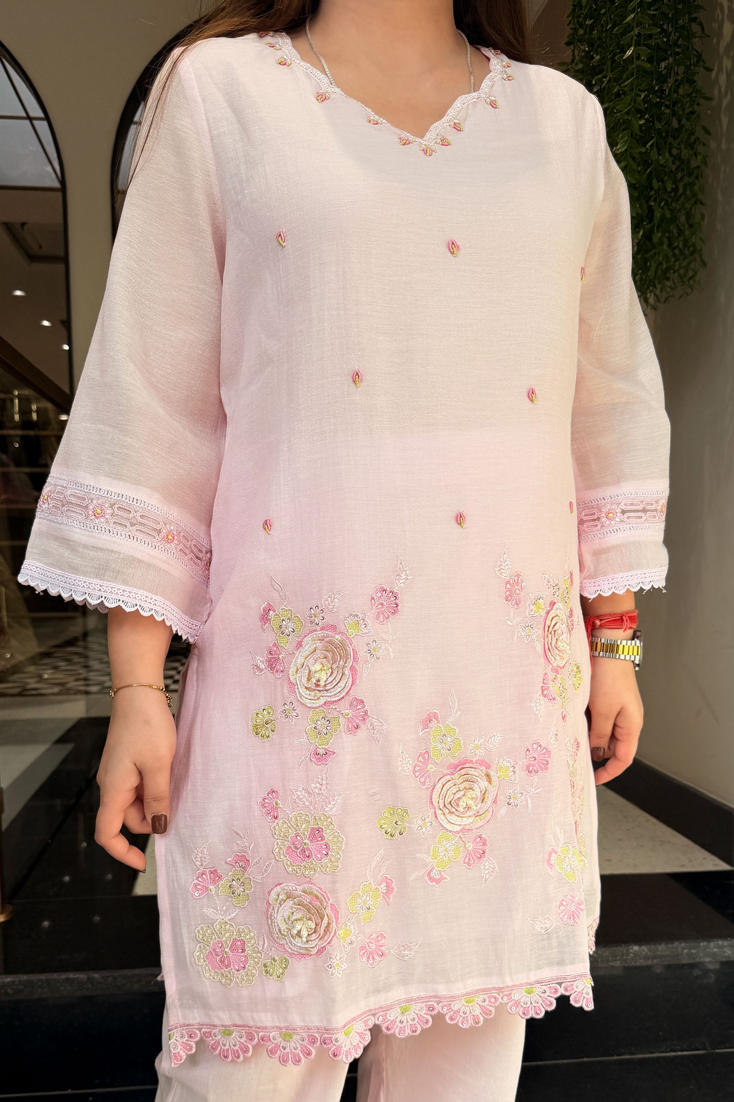 Kainaat Floral Embroidered Co ord Set