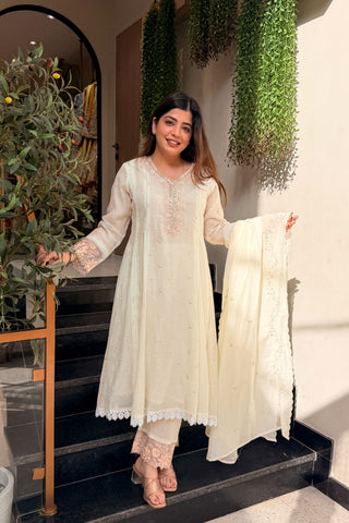 Ridhvi Embroidered Anarkali Suit Set