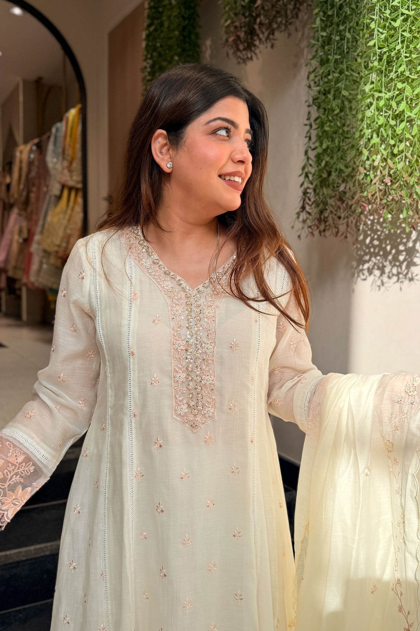 Ridhvi Embroidered Anarkali Suit Set