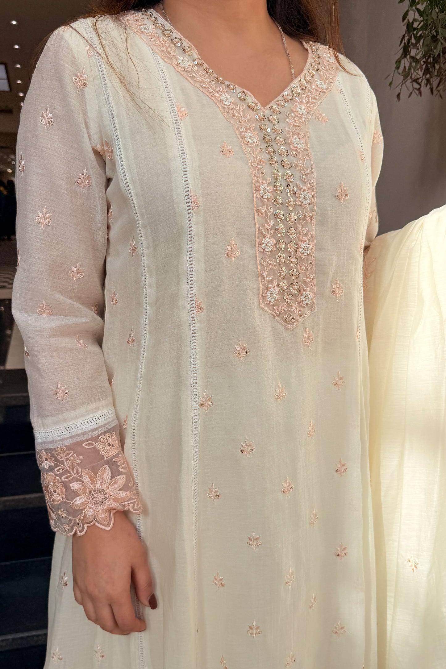 Ridhvi Embroidered Anarkali Suit Set
