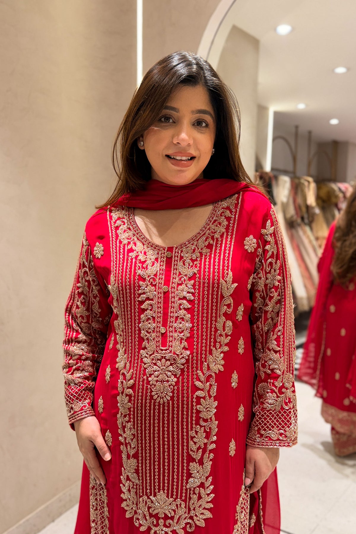 Zivra Pakistani Hand Embroidered Suit Set