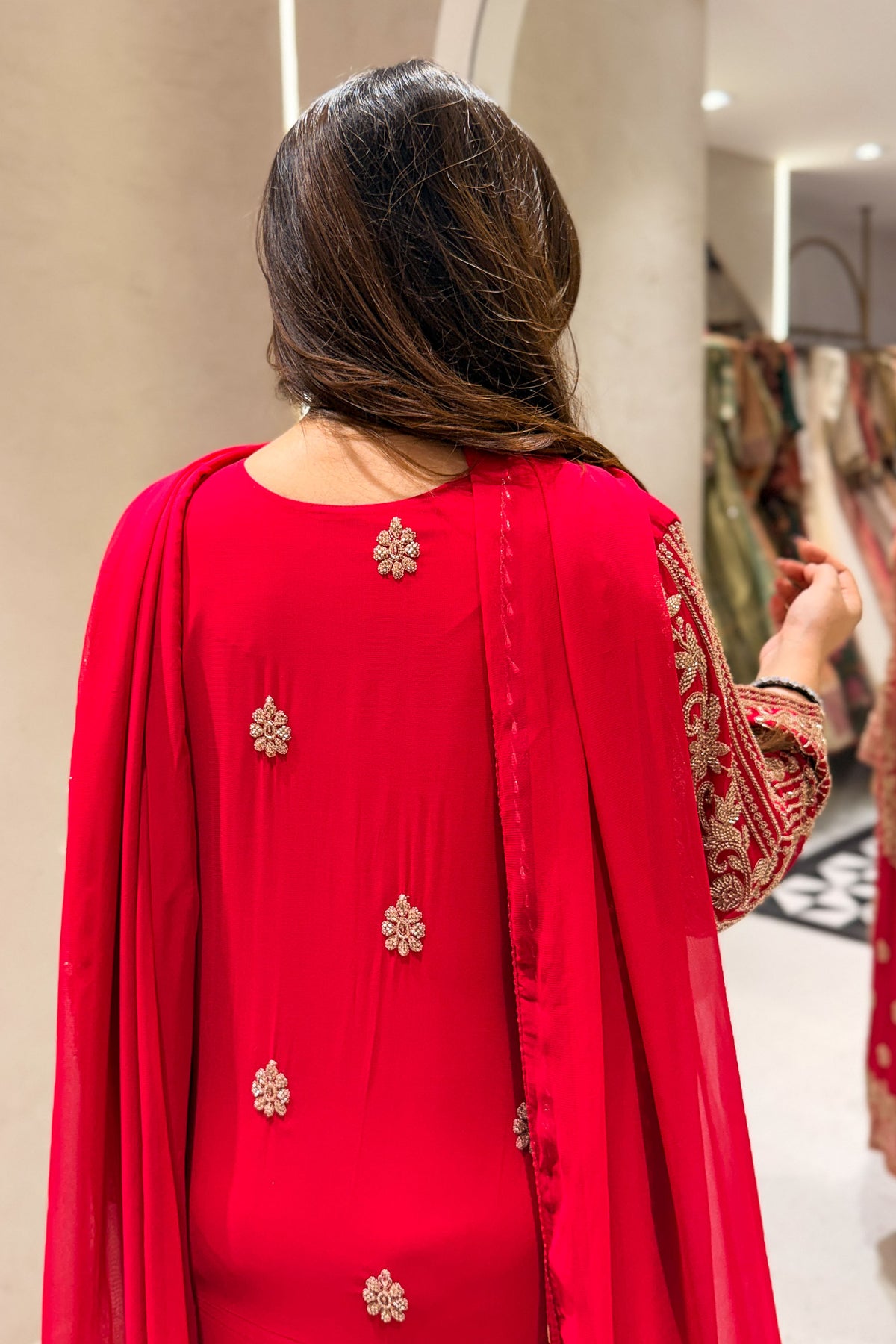 Zivra Pakistani Hand Embroidered Suit Set