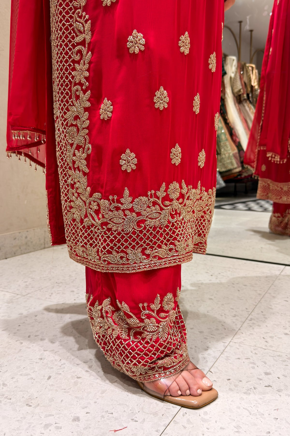Zivra Pakistani Hand Embroidered Suit Set