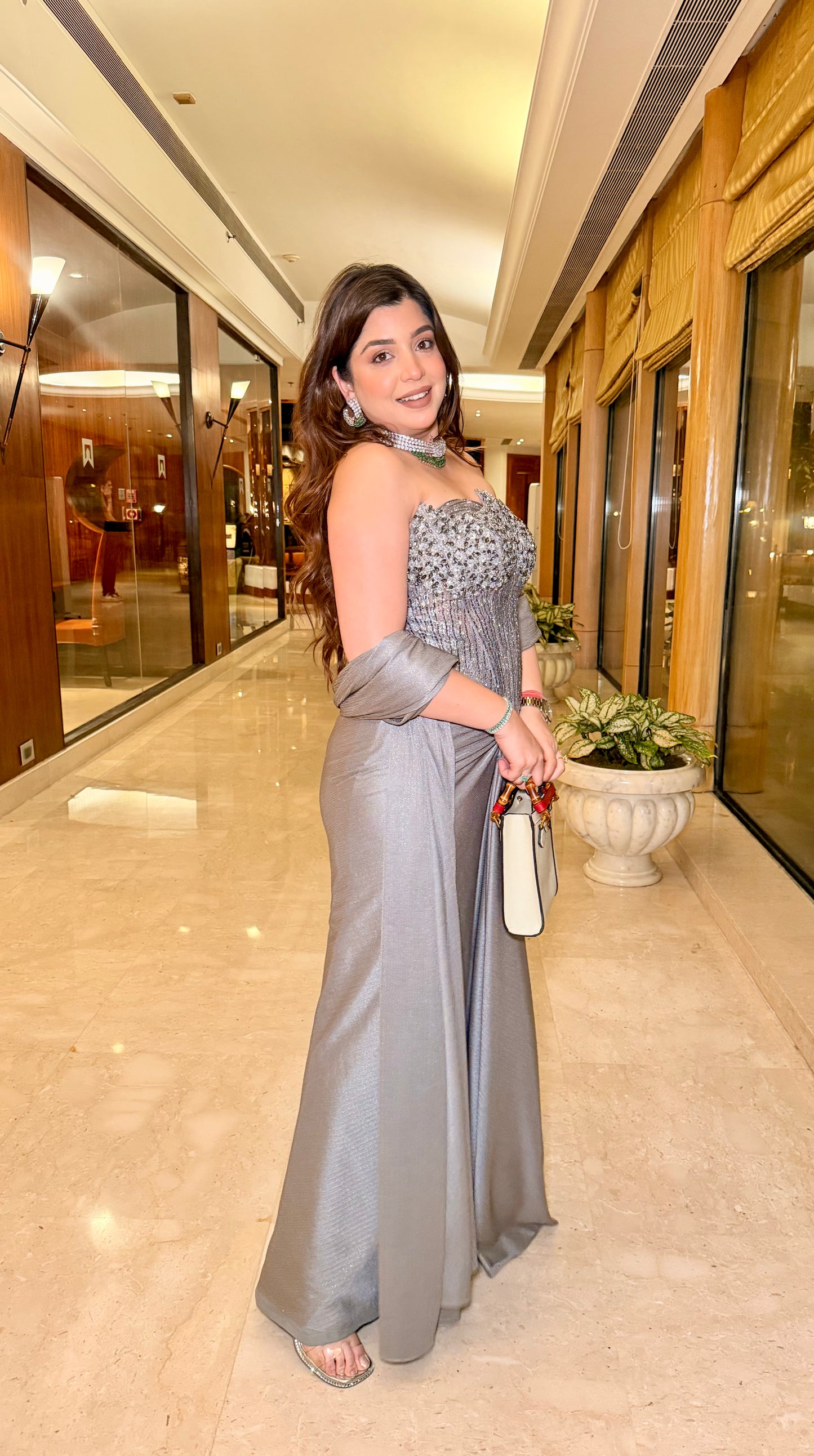 Aafreen Hand Embroidered Indo Western