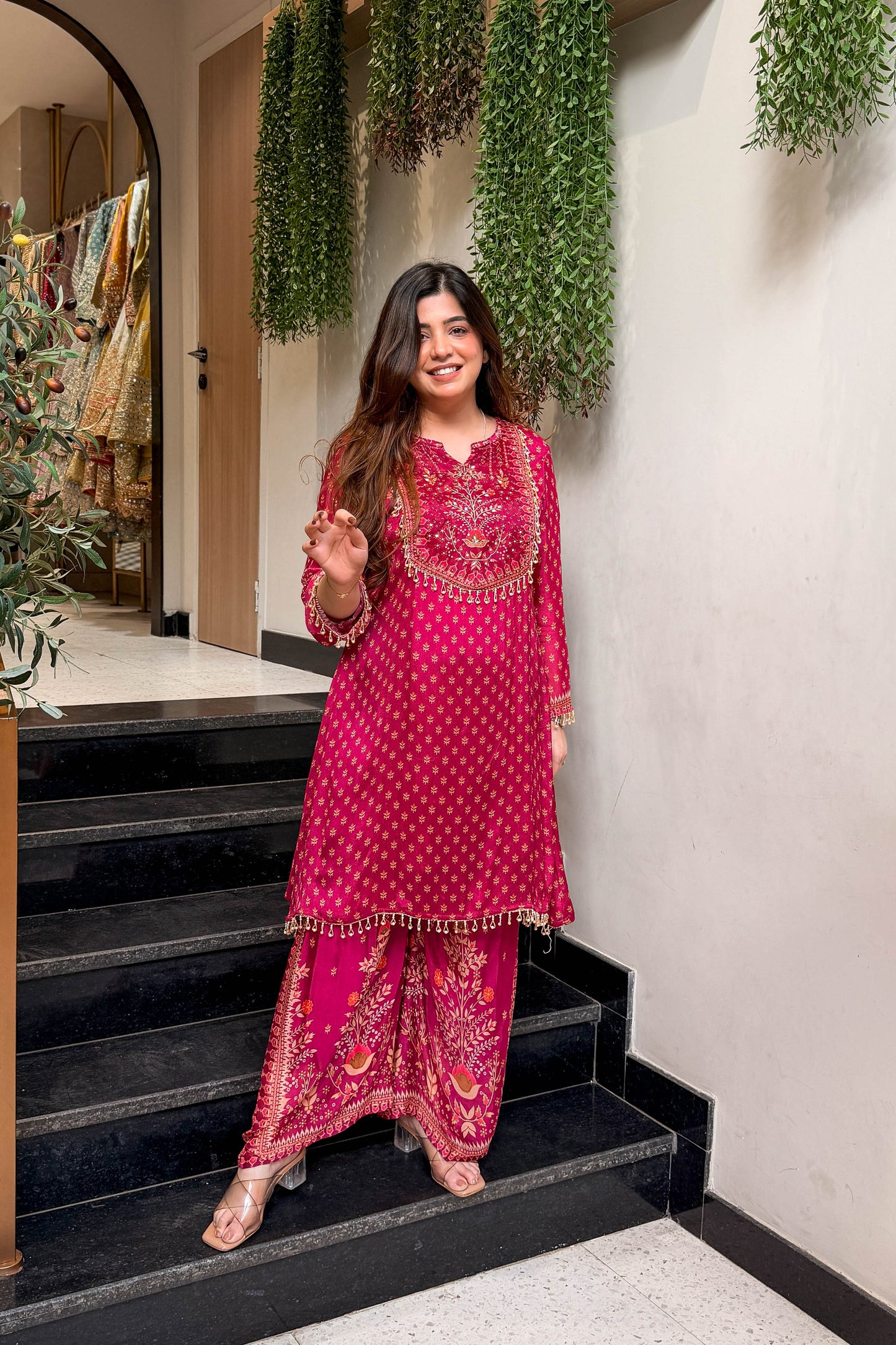 Divyani Printed Embroidered Co ord Set