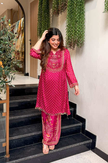 Divyani Printed Embroidered Co ord Set