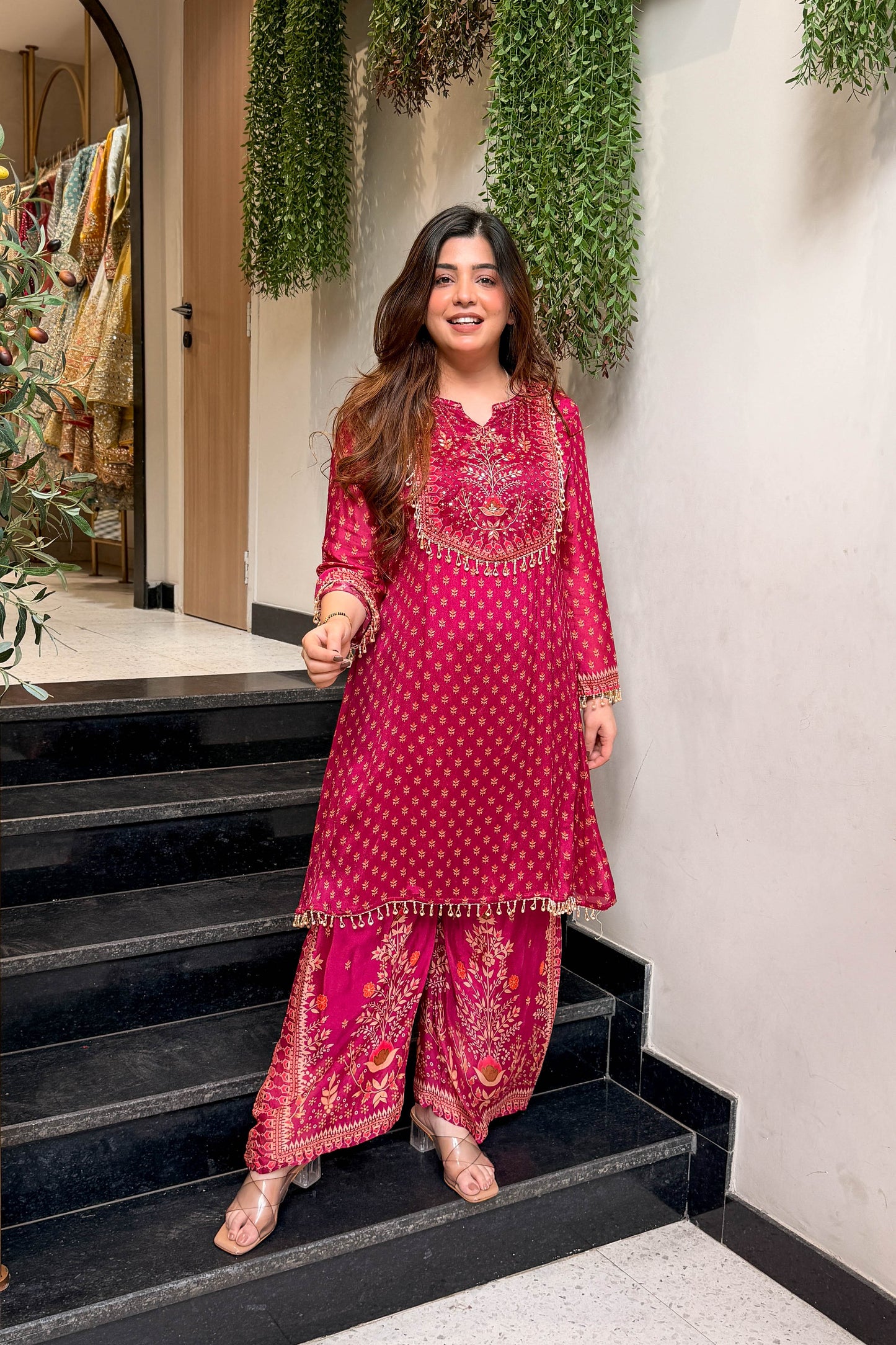 Divyani Printed Embroidered Co ord Set