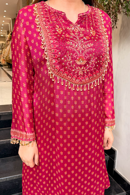 Divyani Printed Embroidered Co ord Set