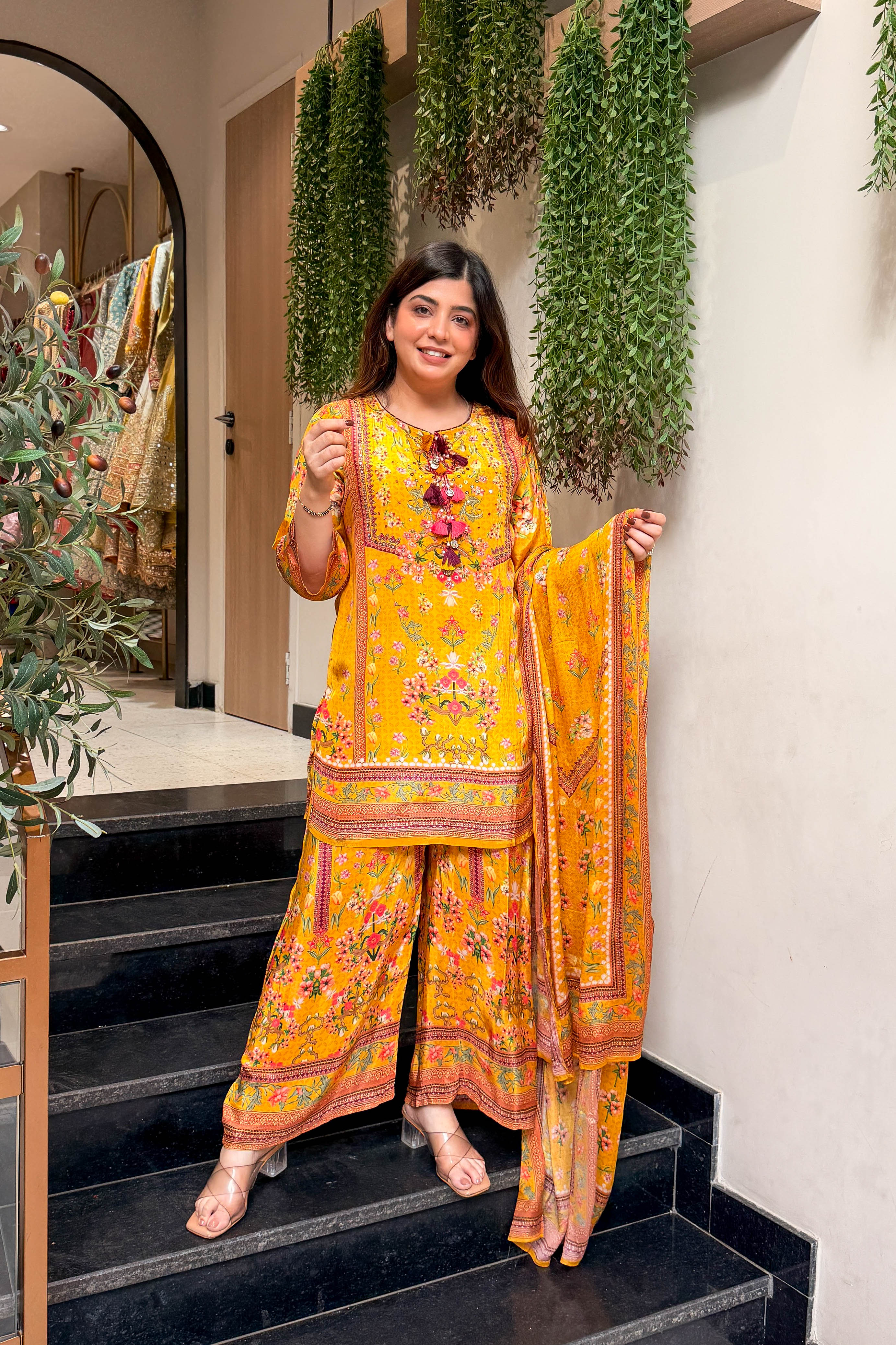 Swarika Embroidered Printed Suit Set