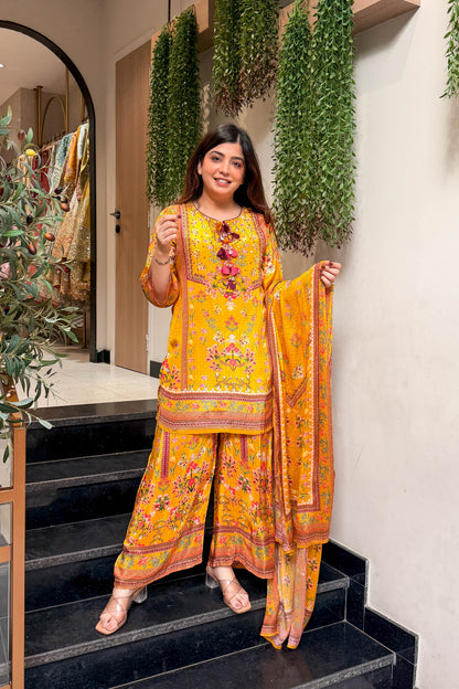Swarika Embroidered Printed Suit Set