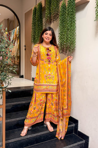 Swarika Embroidered Printed Suit Set