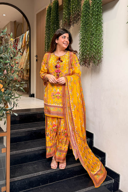 Swarika Embroidered Printed Suit Set