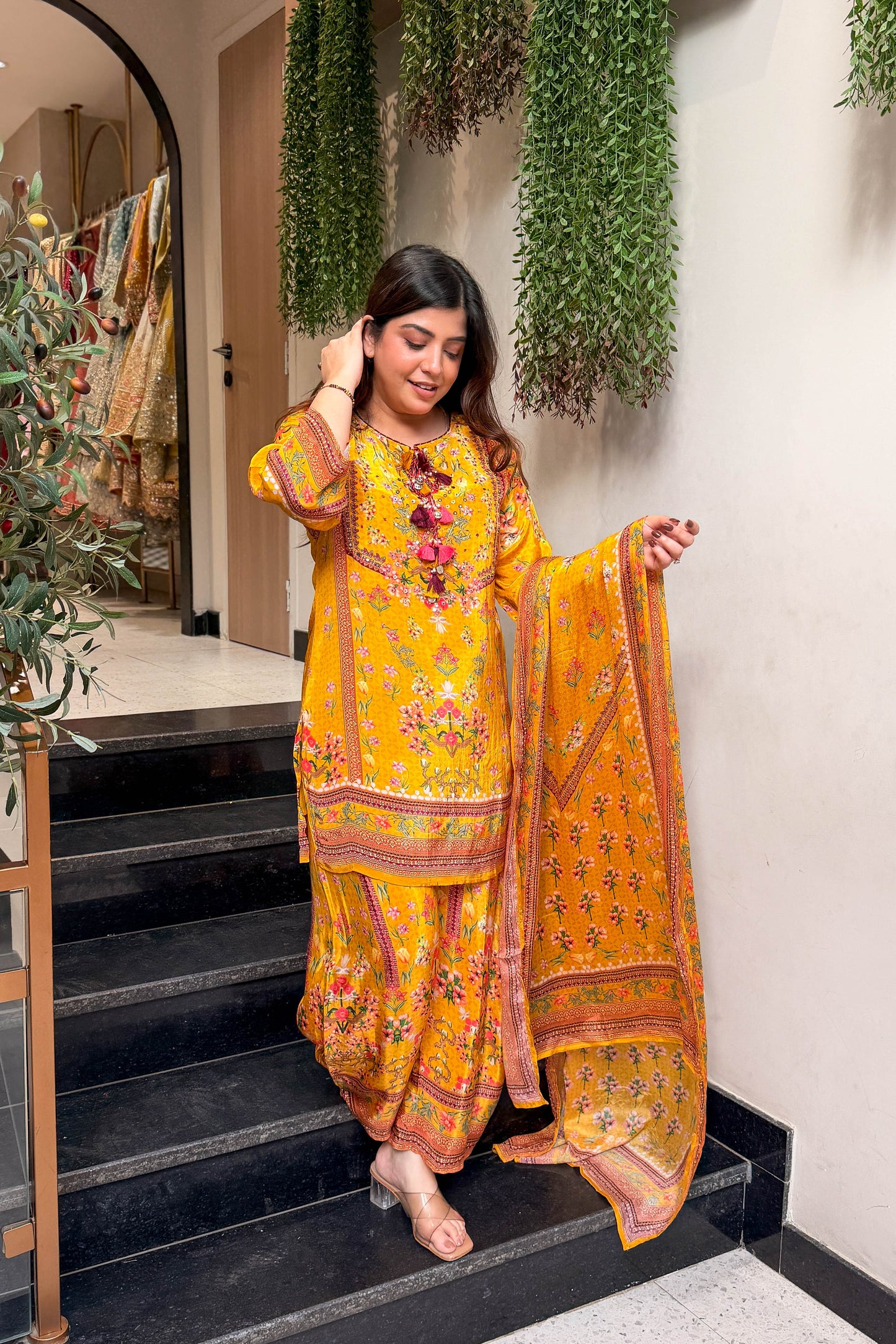 Swarika Embroidered Printed Suit Set