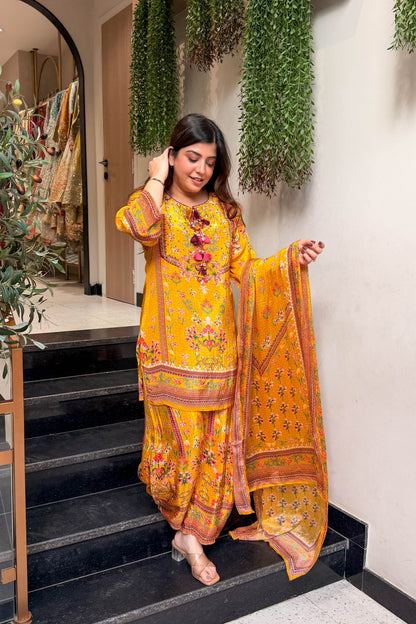 Swarika Embroidered Printed Suit Set