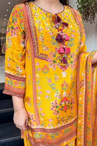 Swarika Embroidered Printed Suit Set