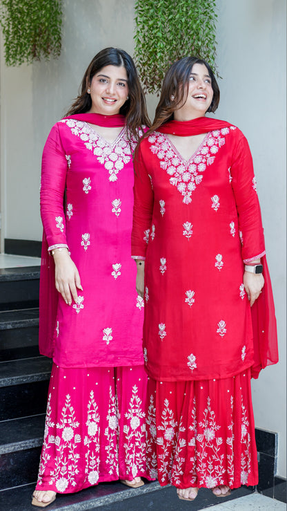 Vidya Hand Embroidered Sharara Set