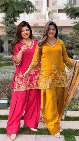 Rameesha Embroidered Farshi Salwar Set