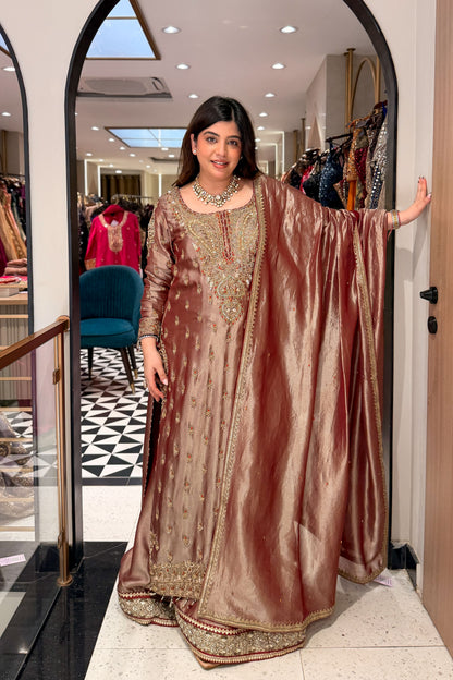 Devki Hand Embroidered Suit Set