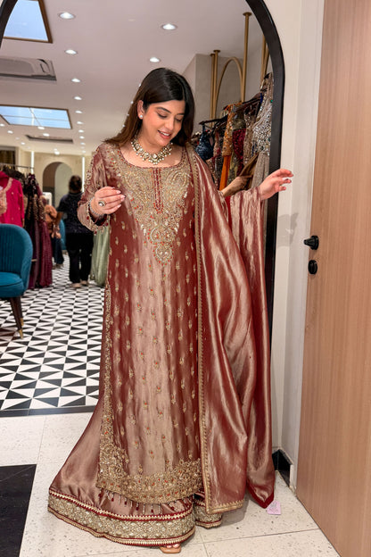 Devki Hand Embroidered Suit Set