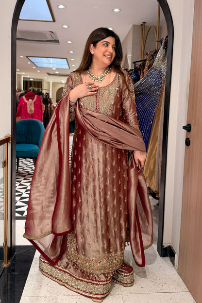 Devki Hand Embroidered Suit Set