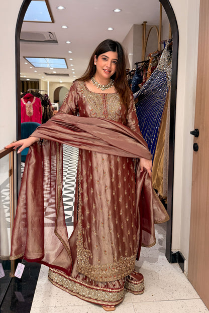 Devki Hand Embroidered Suit Set