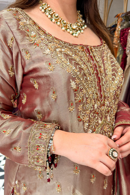 Devki Hand Embroidered Suit Set