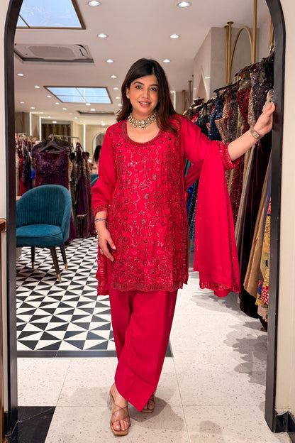 Smiti Sequin Embroidered Suit Set