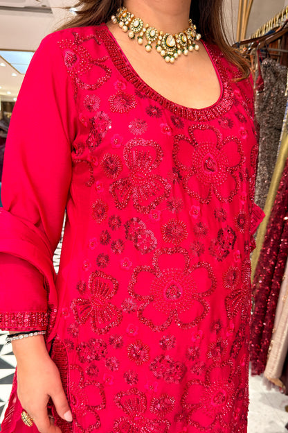 Smiti Sequin Embroidered Suit Set