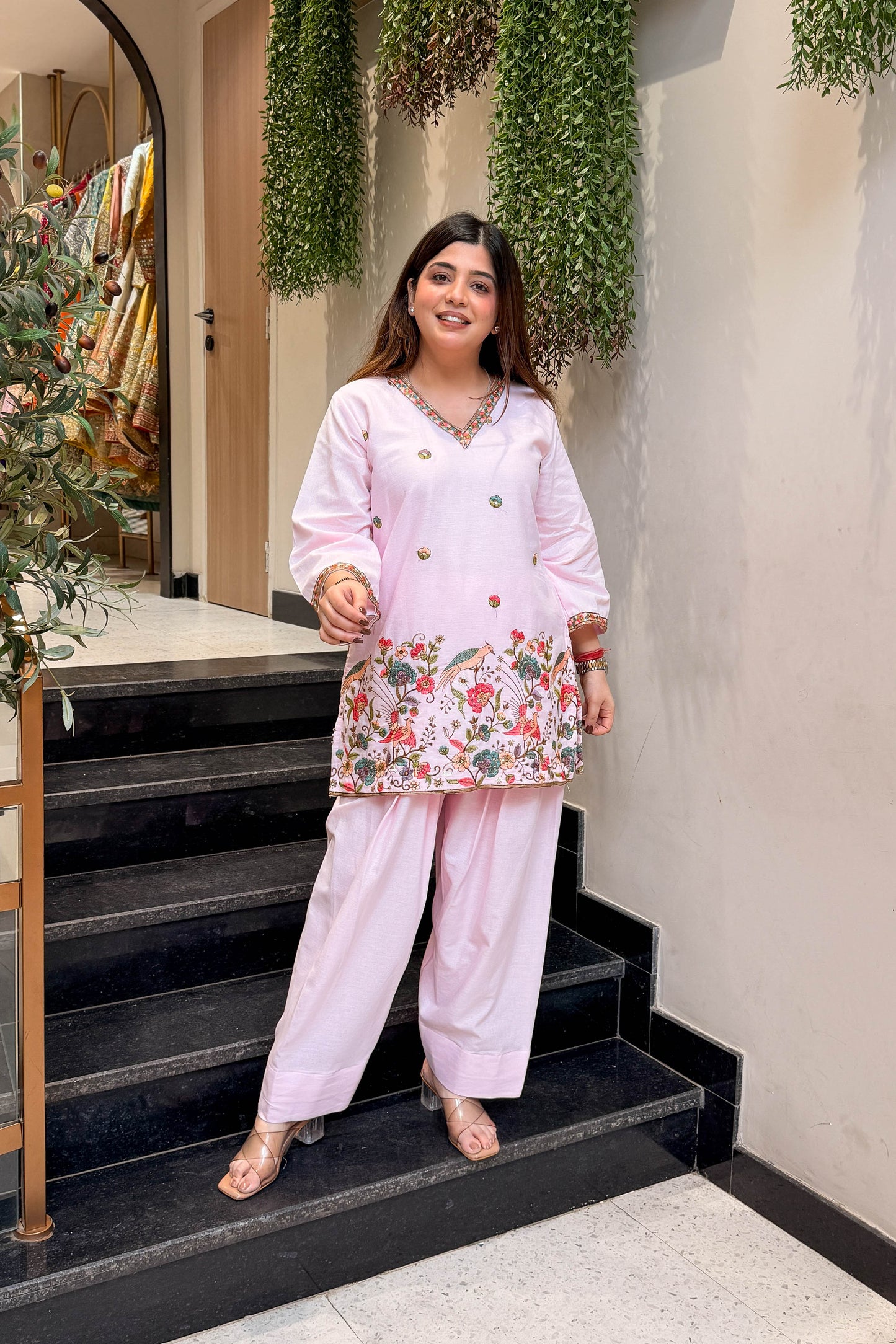 Nayan Thread Embroidered Co ord Set