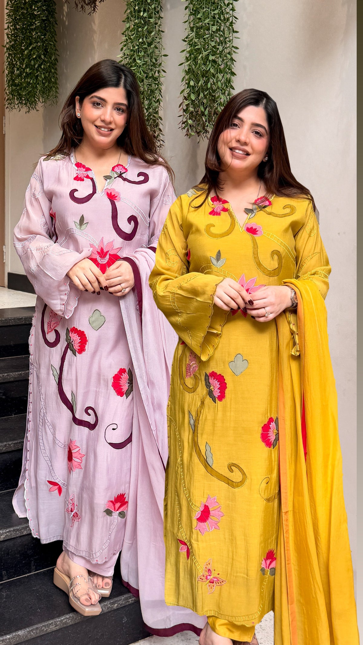 Vibha Floral Embroidered Long Suit Set