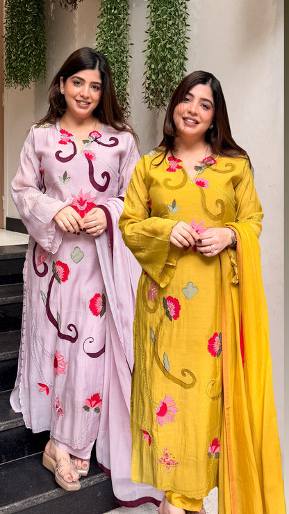 Vibha Floral Embroidered Long Suit Set