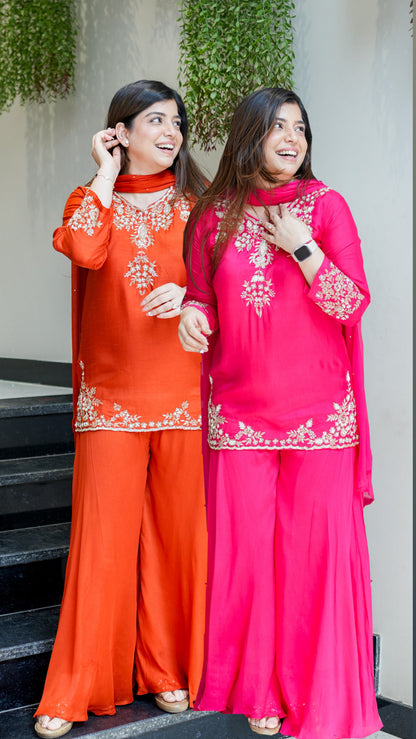 Harini Embroidered Garara Set