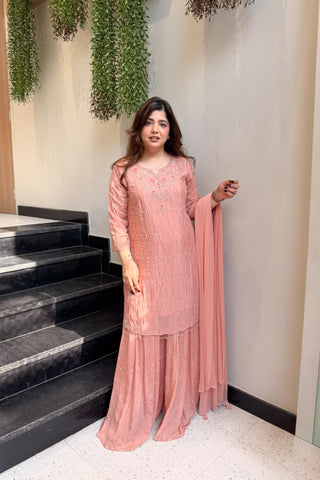 Pranika Embroidered Garara Suit Set