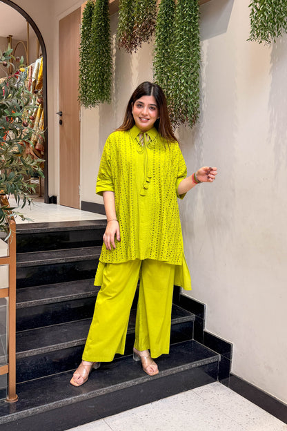 Sridhi Schiffli Work Co ord Set