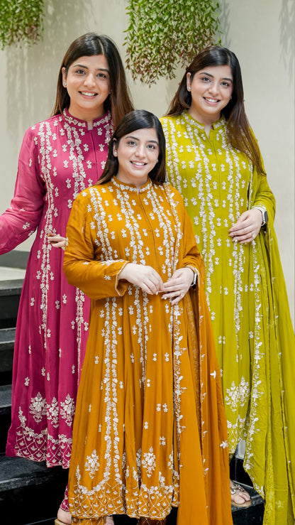 Ketki Hand Embroidered Anarkali Suit Set