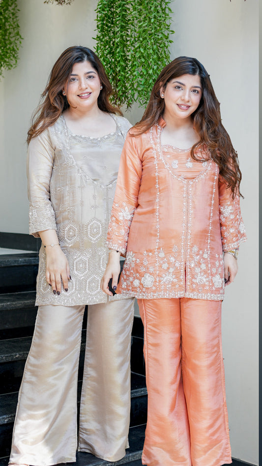 Fareeha Embroidered Co ord Set