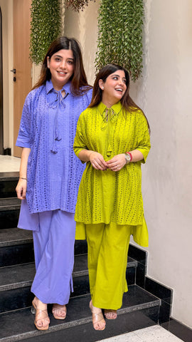 Sridhi Schiffli Work Co ord Set