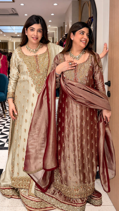 Devki Hand Embroidered Suit Set