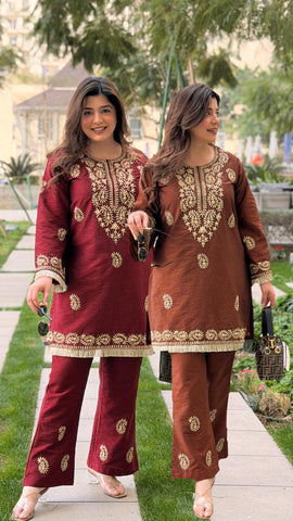 Vashma Embroidered Co ord Set