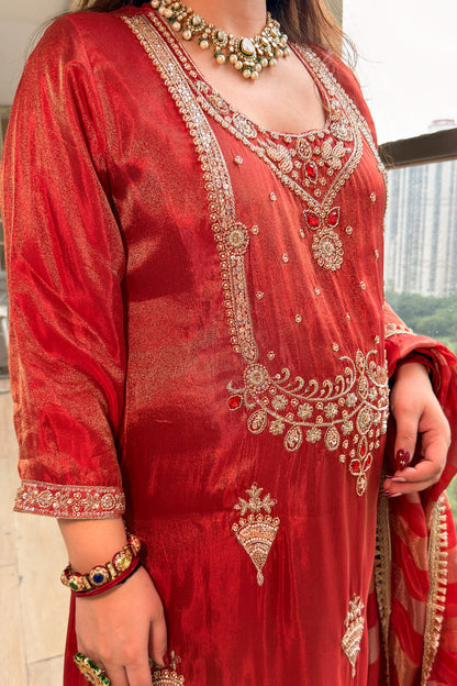 Anjani Hand Embroidered Suit Set