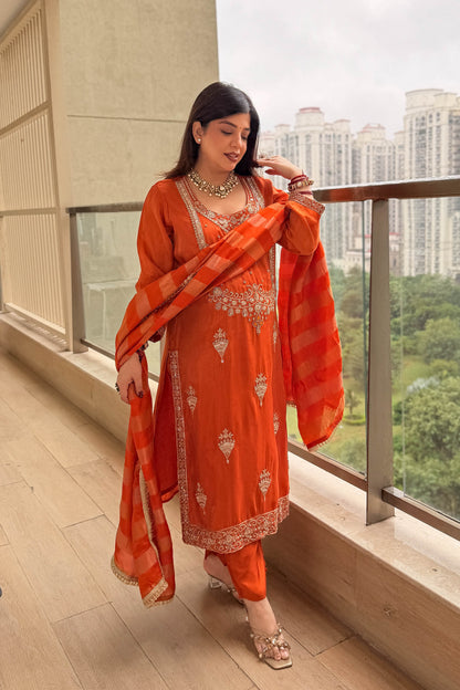 Anjani Hand Embroidered Suit Set