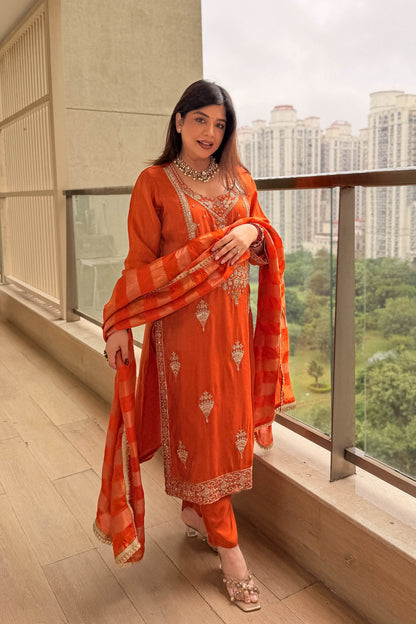 Anjani Hand Embroidered Suit Set