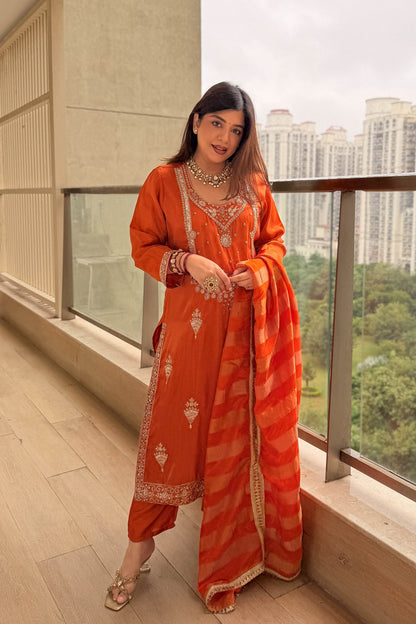 Anjani Hand Embroidered Suit Set