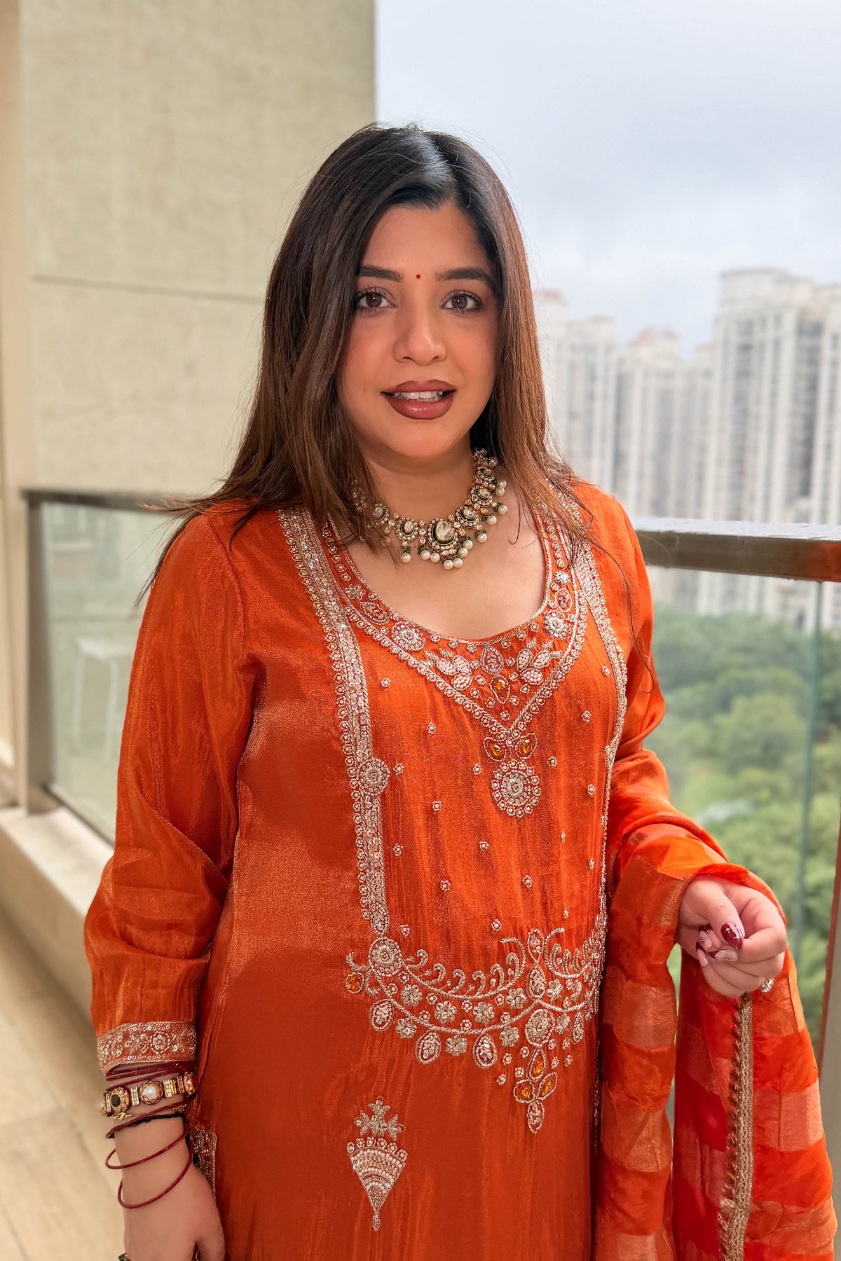 Anjani Hand Embroidered Suit Set